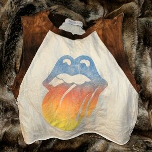 Daydreamer Tie dye shirt top rolling stones American tour 1972 s